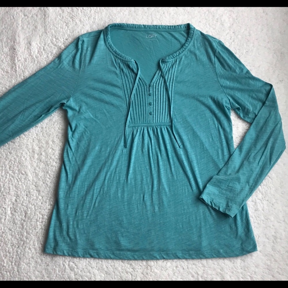 OCEAN BLUE LOFT LONG SLEEVE T!!